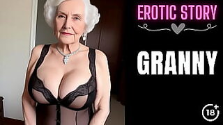 mature grandmother in stocking tops